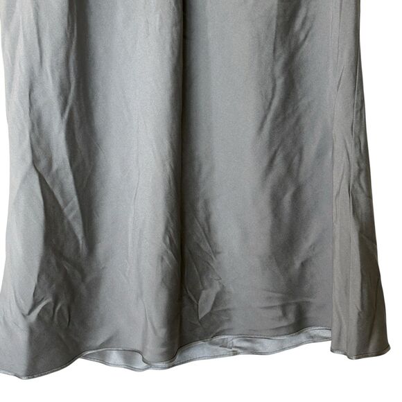 Brunello Cucinelli XL Silk Gray Sleeveless Blouse - Picture 4 of 12